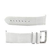 BERTOLUCCI Stria White Alligator Watch Band - FINAL SALE